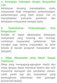 Sebutkan Dan Jelaskan Faktor Penghambat Perubahan Sosial Budaya Brainly Co Id