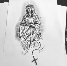 15 La Santa Muerte Drawings Body Art Tattoos Tattoo Font Styles Tattoo Flash Art 192x200 popular and trending tattoo chicano santamuerte realistic stickers. body art tattoos tattoo font styles