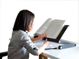 Ergonomic Adjustable Height Angle Book Stand Textbook Holder Book Stands Laptop Desk Eye Strain