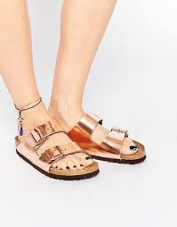 Birkenstock Arizona Rose Gold Sandals Birkenstock Arizona Metallic Copper Birkenstock Sandals Women Birkenstock Arizona