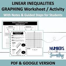 We are working hard to finalize the system's structure, and roughly once every two weeks we roll out new functionality towards this goal. Graphing Linear Inequalities Worksheet Teachers Pay Teachers