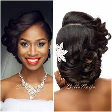 See This More Bridal Looks On Www Bellanaija Com Weddings Makeup Davesucre Hair Uniqueberryhairs Photos Ahamibeleme Black Wedding Hairstyles Hair Styles Natural Hair Styles