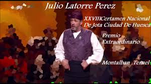 JULIO LATORRE PEREZ.. CERTAMEN NACIONAL DE JOTA CIUDAD DE HUESCA 2019