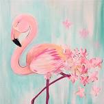 Flamingo - Tipsy Brush Painting Party!