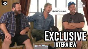 Er wuchs in scottsdale, arizona, auf und ist der schwager der designerin kate spade. Adam Sandler Kevin James David Spade Grown Ups 2 Exclusive Interview Youtube