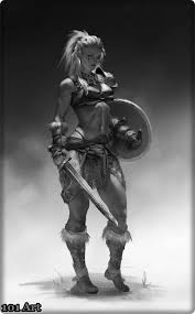 Black And White Warriors Characters Black And White Picture Of Amazon Warrior 101 Cosplay And Art Fantasy Character Design Fantasy Girl Warrior Woman