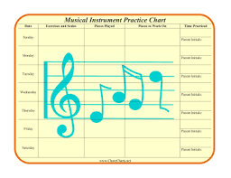 Printable Musical Instrument Practice Chart