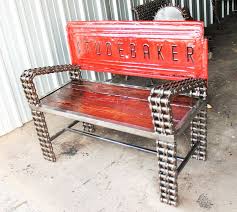 Studebaker Tail Gate Bench Raymond Guest Metal Art At Recycled Salvage Design Crafts Other Art Other Crafts Art Artpal