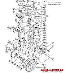 1963 1982 Corvette Front Suspension Exploded View Corvette 1976 Corvette Corvette Stingray