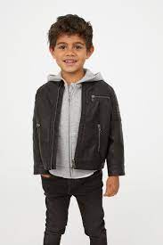 Biker Jacket Black Kids H M Us Boy Fashion Baby Boy Fashion Toddler Girl Outfits