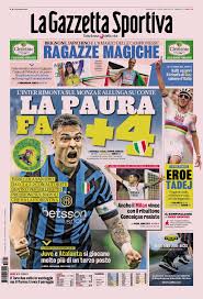 La prima pagina della Gazzetta dello Sport del 31082025