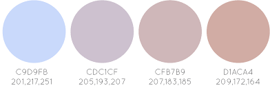 Se obtienen mezclando el color blanco con otro color, por ejemplo en la pintura una mezcla de tres partes de blanco con una parte de azul resulta en un color celeste o azul pastel. Creative Mindly Paletas De Colores Para Blogs Y Disenos