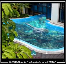 Ceiltrim 3d Resin Photo Pool Bottom Pool Luxury Interior Design Coffered Ceiling