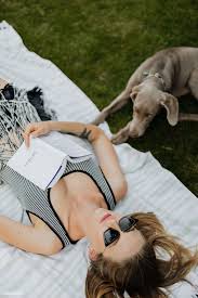 Woman Laying On The Grass With Her Dog Premium Image By Rawpixel Com Karolina Kaboompics