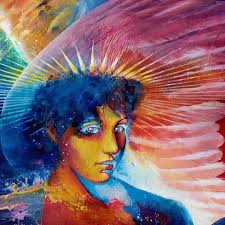 More pertinent details concerning my previous post!#oilpainting #angel  #cosmic #stars #heaven