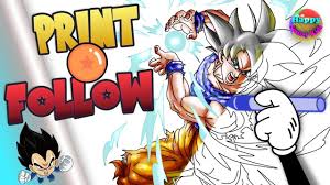 The dragon ball z coloring pages will grow the kids' interest in colors and painting, as well as, let them interact with their favorite cartoon character in their imagination. Dragon Ball Z Coloring Pages Goku Ultra Instinct Printable Youtube