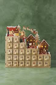 Village Advent Calendar In 2020 Wood Advent Calendar Advent Calendar Anthropologie Holiday