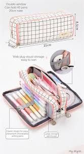 Aesthetic Check Pencil Cases Art Supplies List Drawing In 2020 Schulsachen Federtasche Bleistifthalter