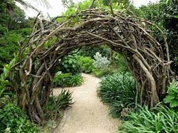 I Have Alot Of Brush To Clear This Will Be Fun To Make And Can Use Mandevilla Or Halls Honeysuckle Or Gourdes T Garden Archway Garden Gate Design Dream Garden