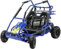 Speed governor, torque converter, deluxe seats, full suspension, lights, turn signals. Amazon Com Coleman Powersports Off Road Go Kart Gas Powered 196cc 6 5hp Blue Kt196 Bl Automotive