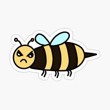 Twitter user says the minecraft bee is trans, and twitter collectively loses their minds. Angry Bee Stickers Redbubble