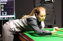 Evans has also participated on the world snooker tour and has taken part in the qualifying rounds of the main world championship on five occasions, reaching the second round in 2017. Reanne Evans Wikipedia