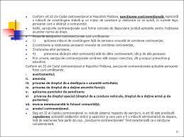 Sanctiunile administrative care pot fi aplicate lucratorilor pentru faptele savarsite sunt precizate in regulamentul de ordine interioara al angajatorului si in sanctiunile contraventionale prevazute de. Tema 2 Drept ContravenÅ£ Ional Material Online Presentation