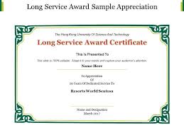 Long Service Certificate Template Sample In 2020 Certificate Templates Service Awards Certificate Of Achievement Template