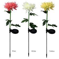 This chrysanthemum solar flower lights is at home outside. 2pcs Led Solar Light Artificial Chrysanthemum Simulation Flower Waterproof Garden Lawn Stakes Lamp Yard Art Decoration Solar Lamps Aliexpress