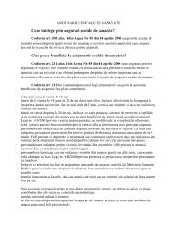 Asigurarile Sociale De Sanatate