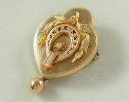 Antique Victorian Gold Filled Locket Back Pendant, Sentimental or Mourning  Locket, Language of Flowers, Rose of Sharon, Germany 1870s