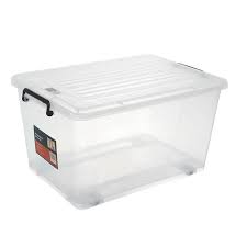Find All Set 49l Clear Storage Container With Lid At Bunnings Warehouse Visit Your Local Store For The Wides Plastic Storage Tubs Storage Tubs Plastic Storage