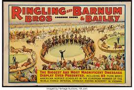 Hachaliah bailey established one of the earliest circuses in the united states around 1806. Circus Poster Ringling Brothers And Barnum Bailey 1939 Poster Lot 54081 Heritage Auctions