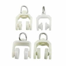It controls the movement of the drape, adjusting it to the user's desired positions. Curtain Track Rollers Twin Wheeled Carriers Drapery Rail Sliding Glider Ebay
