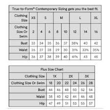 these venus size chart swim egy women news