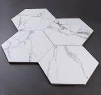 MOLOVO Elegance White Hexagon 7.87 in. x 9.45 in. Matte Porcelain Floor and  Wall Tile (9.9 sq. ft./Case) STA-WHI-HX89