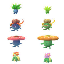 oddish family shiny comparison expected to be released on