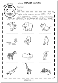 Disfruta de las mascotas interactivas como si fueran animales de verdad. Ficha Animales Salvajes Vocabulario Ingles Y Espanol Gratis Educaplanet Apps