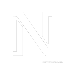 Letters a to z in free printable 6 inch stencil themed styles. Printable 6 Inch Letter Stencil N Letter Stencils Large Letter Stencils Free Stencils Printables