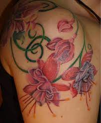 Fuschia Tattoo By Char Hall Photos From Side Show Studios Side Show Studios Cu Cover Up Tattoos Flower Tattoo On Side Flower Henna