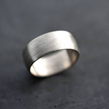 Wide Men S White Gold Wedding Band Recycled 14k Palladium White Gold 8mm Brushed Low Dome Man S Gold Wedding Ring Made To Order Mens Wedding Bands White Gold Mens Wedding Rings