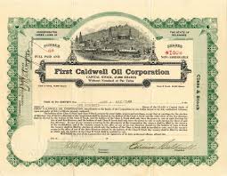 First Caldwell Oil Corporation En 2020 Billetes Monedas