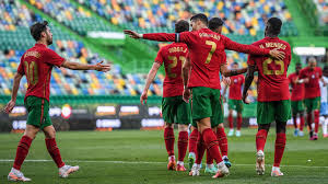 Bruno fernandes (portugal) right footed shot from the centre of the box to the bottom left corner. Szvqrmtlgfrlpm