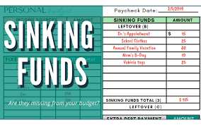 sinking funds: best way to failproof