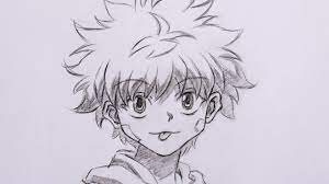 Hi guys i want to teach you how to draw killua zoldyck anime step by step.drawing with pencil this drawing is used with simple lines.please like our. How To Draw Killua Zoldyck Real Time Youtube