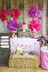 Before you head over to the horse races and cheer on your favorite stallion be sure to grab some bulk horse racing party supplies. Rustic Horse Birthday Party For Girls Pretty My Party
