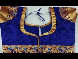Paithani Simple Patch Work Blouse Designs 2017 Anreapatchwork Saree material plus blouse border gives a stylish look. paithani simple patch work blouse