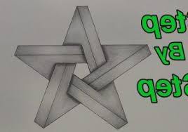 3d drawing /drawing step by step/3d models/easy drawings. 3d Star Shape Drawing On Paper How To Draw An Impossible Star Step By Step 3d Star Impossible Illusion Drawings 3d Drawings Easy Drawings
