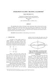 An ellipse in standard position is symmetric between quadrants. Pdf Fixed Point Ellipse Drawing Algorithm Ramon Molla Vaya Academia Edu