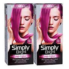 As of this writing this the only permanent yellow dye available on ebay. 2 X Simply Bright Pink Kiss High Colour Permanent Hair Dye By M R Amazon De Beauty